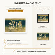 Paul Klee - Comedy canvas print size comparison and framing display infographic
