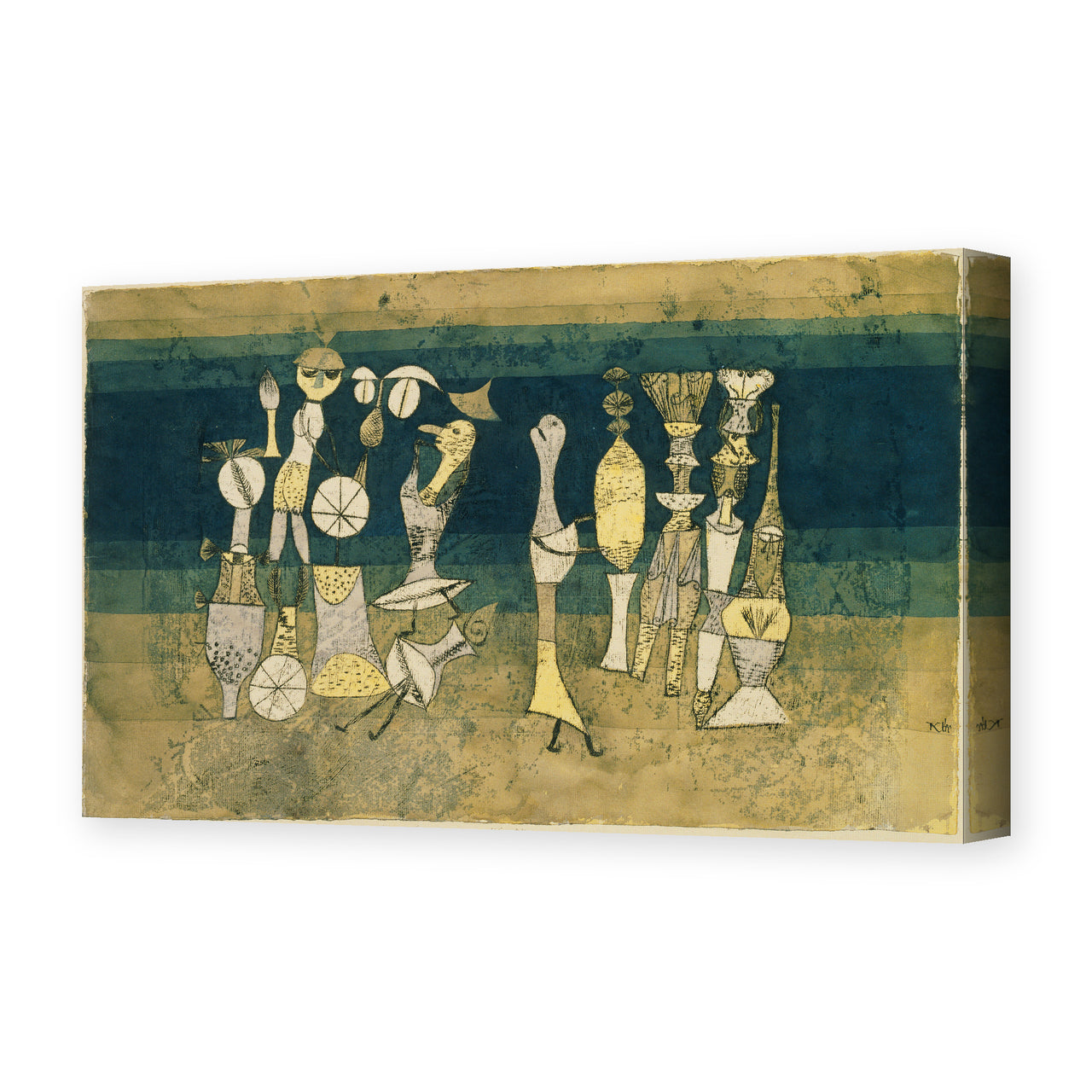 Paul Klee's 'Comedy' painting reproduced as a gallery-wrapped canvas print