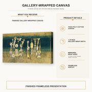 Paul Klee - Comedy gallery wrap canvas construction and hanging details infographic