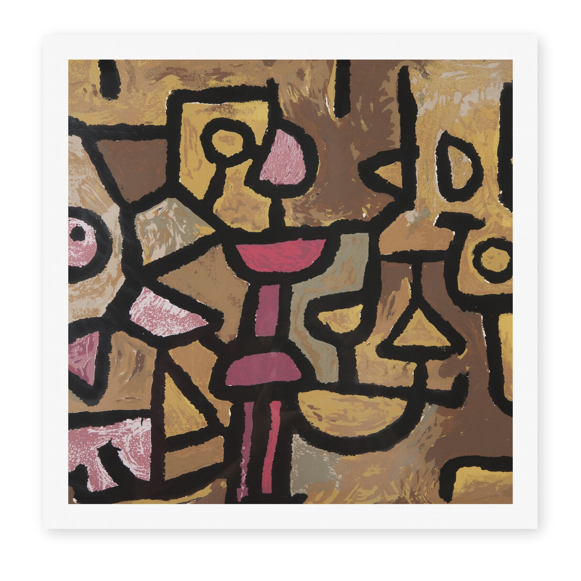 Paul Klee's 'Day Music' painting reproduced as a rolled canvas print