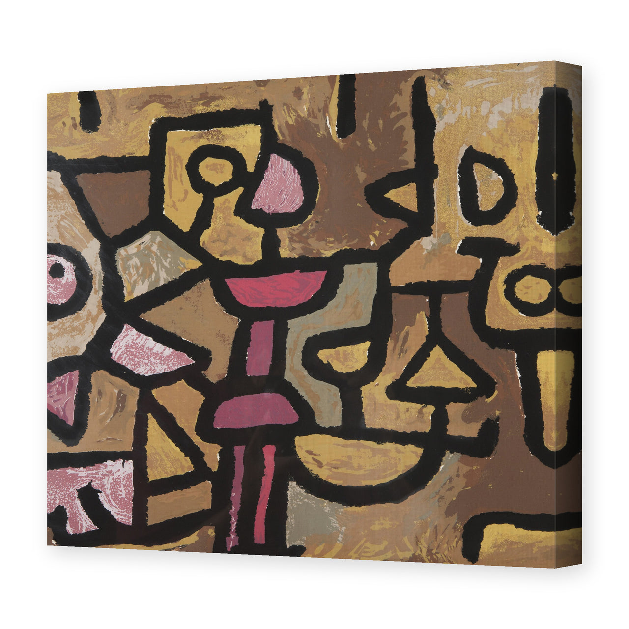 Paul Klee's 'Day Music' painting reproduced as a gallery-wrapped canvas print