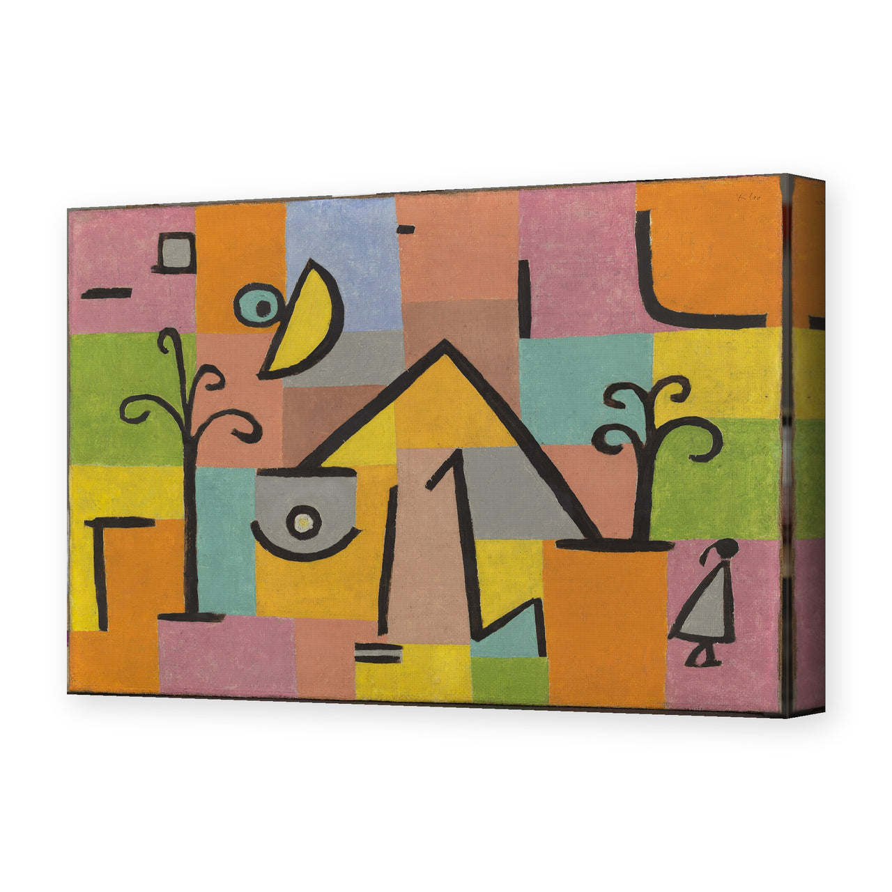 Paul Klee's 'Douceur D’Orient' painting reproduced as a gallery-wrapped canvas print