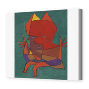 Paul Klee's 'Figurine Small Fire Devilfigurine Kleiner Furtufel' painting reproduced as a gallery-wrapped canvas print