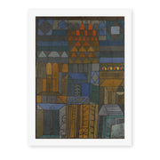 Paul Klee's 'Incipient Coolness' painting reproduced as a rolled canvas print