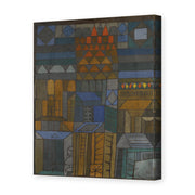 Paul Klee's 'Incipient Coolness' painting reproduced as a gallery-wrapped canvas print