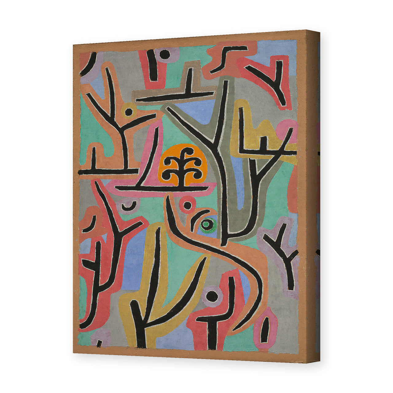 Paul Klee's 'Park near Lu' painting reproduced as a gallery-wrapped canvas print