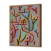Paul Klee's 'Park near Lu' painting reproduced as a gallery-wrapped canvas print