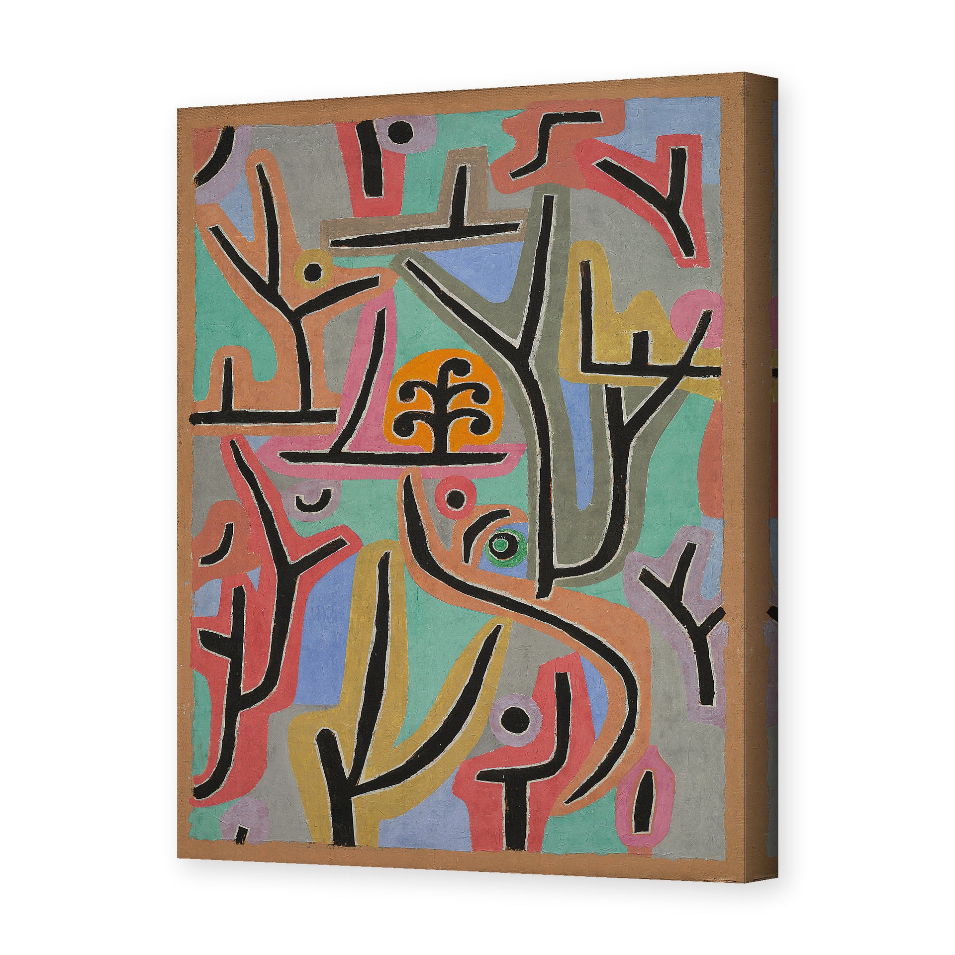 Paul Klee's 'Park near Lu' painting reproduced as a gallery-wrapped canvas print