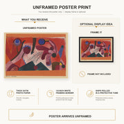Paul Klee - Poisonous Berries poster print size comparison and framing display infographic