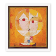 Paul Klee's 'Senecio' painting reproduced as a rolled canvas print