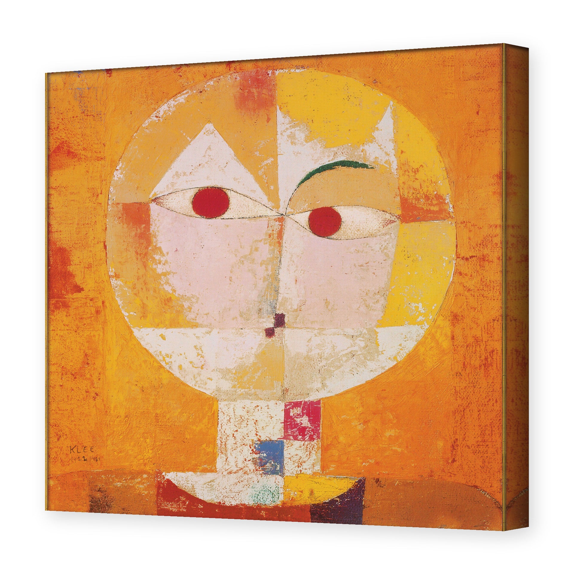 Paul Klee's 'Senecio' painting reproduced as a gallery-wrapped canvas print