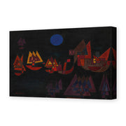 Paul Klee's 'Ships in the Dark' painting reproduced as a gallery-wrapped canvas print