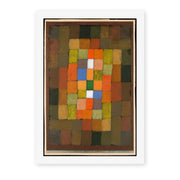 Paul Klee's 'Static Dynamic Gradation' painting reproduced as a rolled canvas print