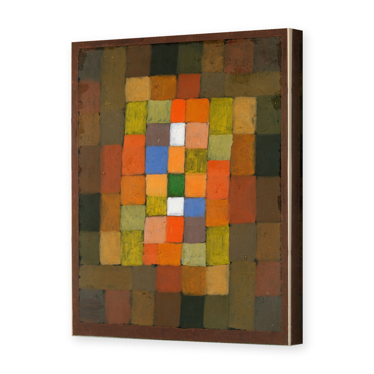Paul Klee's 'Static Dynamic Gradation' painting reproduced as a gallery-wrapped canvas print