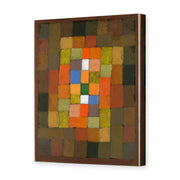 Paul Klee's 'Static Dynamic Gradation' painting reproduced as a gallery-wrapped canvas print