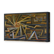 Paul Klee's 'Strahlung Und Rotation' painting reproduced as a gallery-wrapped canvas print