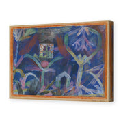 Paul Klee's 'Window In The Garden' painting reproduced as a gallery-wrapped canvas print
