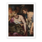 Peter Paul Rubens' 'Atalanta and Meleage' painting reproduced as a rolled canvas print