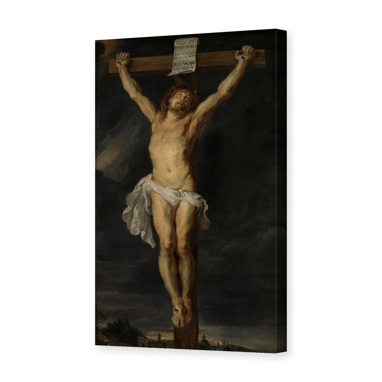 Peter Paul Rubens' 'Christ on the cross' painting reproduced as a gallery-wrapped canvas print