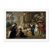 Peter Paul Rubens' 'Love Garden' painting reproduced as a rolled canvas print