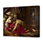 Peter Paul Rubens' 'Samson and Delilah' painting reproduced as a gallery-wrapped canvas print