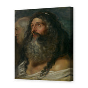 Peter Paul Rubens' 'Study of Two Heads' painting reproduced as a gallery-wrapped canvas print