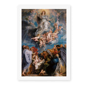 Peter Paul Rubens' 'The Assumption of the Virgin Mary into Heaven' painting reproduced as a rolled canvas print