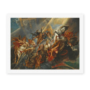 Peter Paul Rubens' 'The Fall of Phaeton' painting reproduced as a rolled canvas print