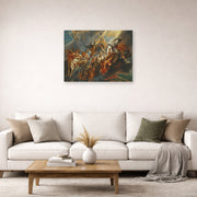 Unframed poster print of Peter Paul Rubens' 'The Fall of Phaeton' displayed on a wall in a living room (image 2 of 2)
