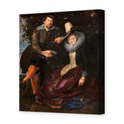 Peter Paul Rubens' 'The Honeysuckle Bower' painting reproduced as a gallery-wrapped canvas print