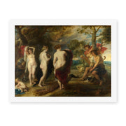 Peter Paul Rubens' 'The Judgement of Paris' painting reproduced as a rolled canvas print