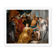Peter Paul Rubens' 'The Judgement of Solomon' painting reproduced as a rolled canvas print