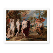 Peter Paul Rubens' 'The Judgment of Paris (1636)' painting reproduced as a rolled canvas print