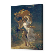 Pierre-Auguste Cot's 'The Storm' painting reproduced as a gallery-wrapped canvas print