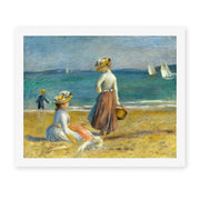 Pierre-Auguste Renoir's 'Figures on the Beach' painting reproduced as a rolled canvas print