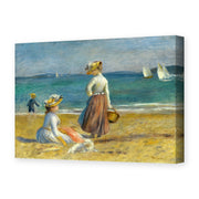 Pierre-Auguste Renoir's 'Figures on the Beach' painting reproduced as a gallery-wrapped canvas print