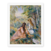 Pierre-Auguste Renoir's 'In the Meadow' painting reproduced as a rolled canvas print