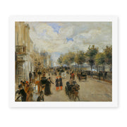 Pierre-Auguste Renoir's 'Paris, le quai Malaquais' painting reproduced as a rolled canvas print