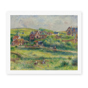 Pierre-Auguste Renoir's 'The House of Blanche Pierson, Pourville' painting reproduced as a rolled canvas print