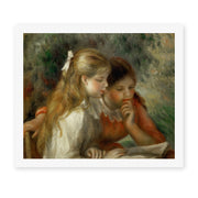 Pierre-Auguste Renoir's 'The Reading' painting reproduced as a rolled canvas print