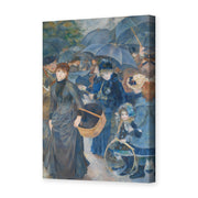 Pierre-Auguste Renoir's 'The Umbrellas' painting reproduced as a gallery-wrapped canvas print