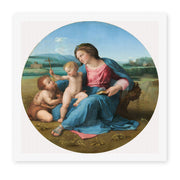 Raphael's 'Alba Madonna' painting reproduced as a rolled canvas print