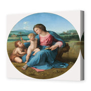 Raphael's 'Alba Madonna' painting reproduced as a gallery-wrapped canvas print