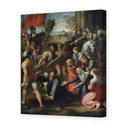 Raphael's 'Jesus Carrying His Cross' painting reproduced as a gallery-wrapped canvas print