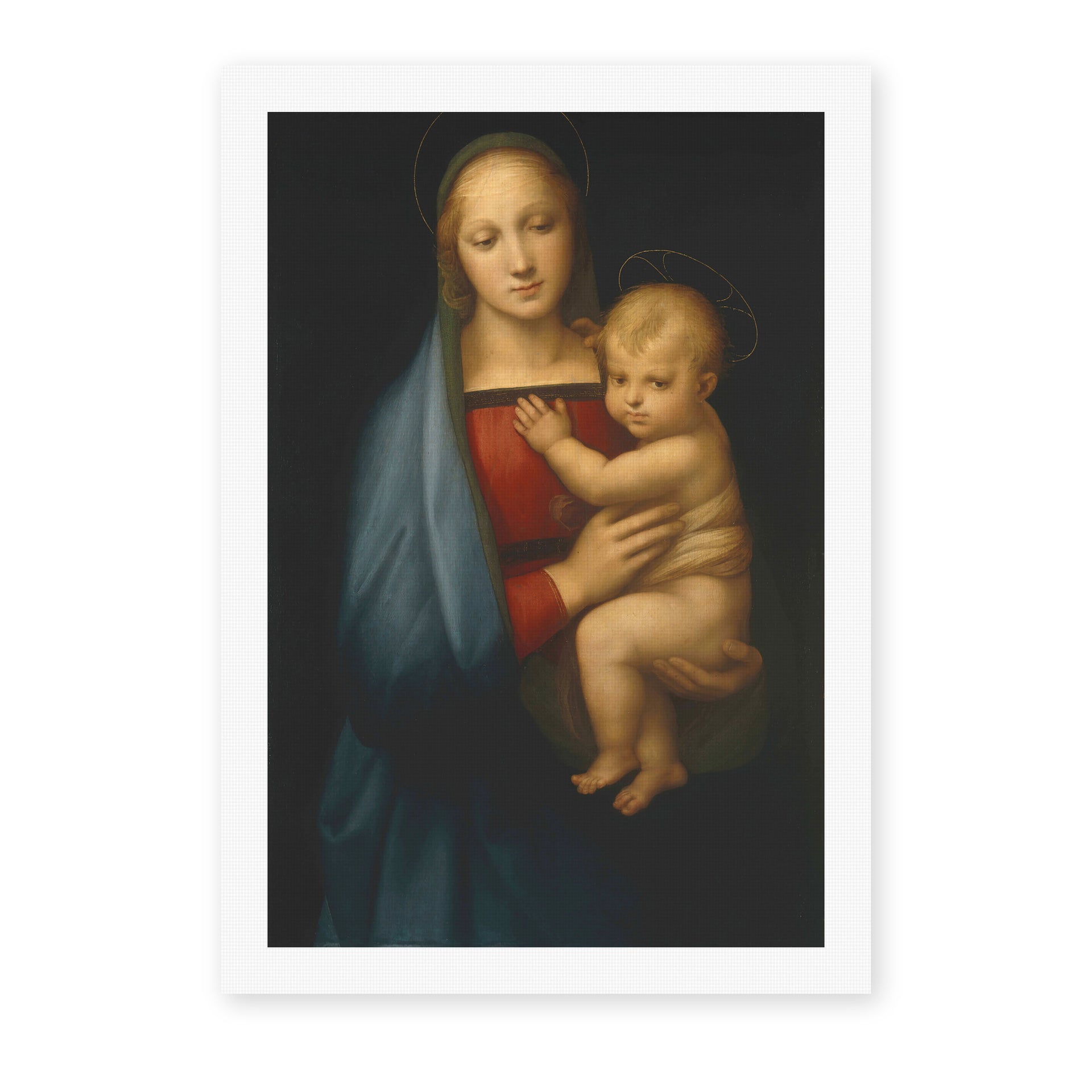 Raphael's 'Madonna del Granduca' painting reproduced as a rolled canvas print