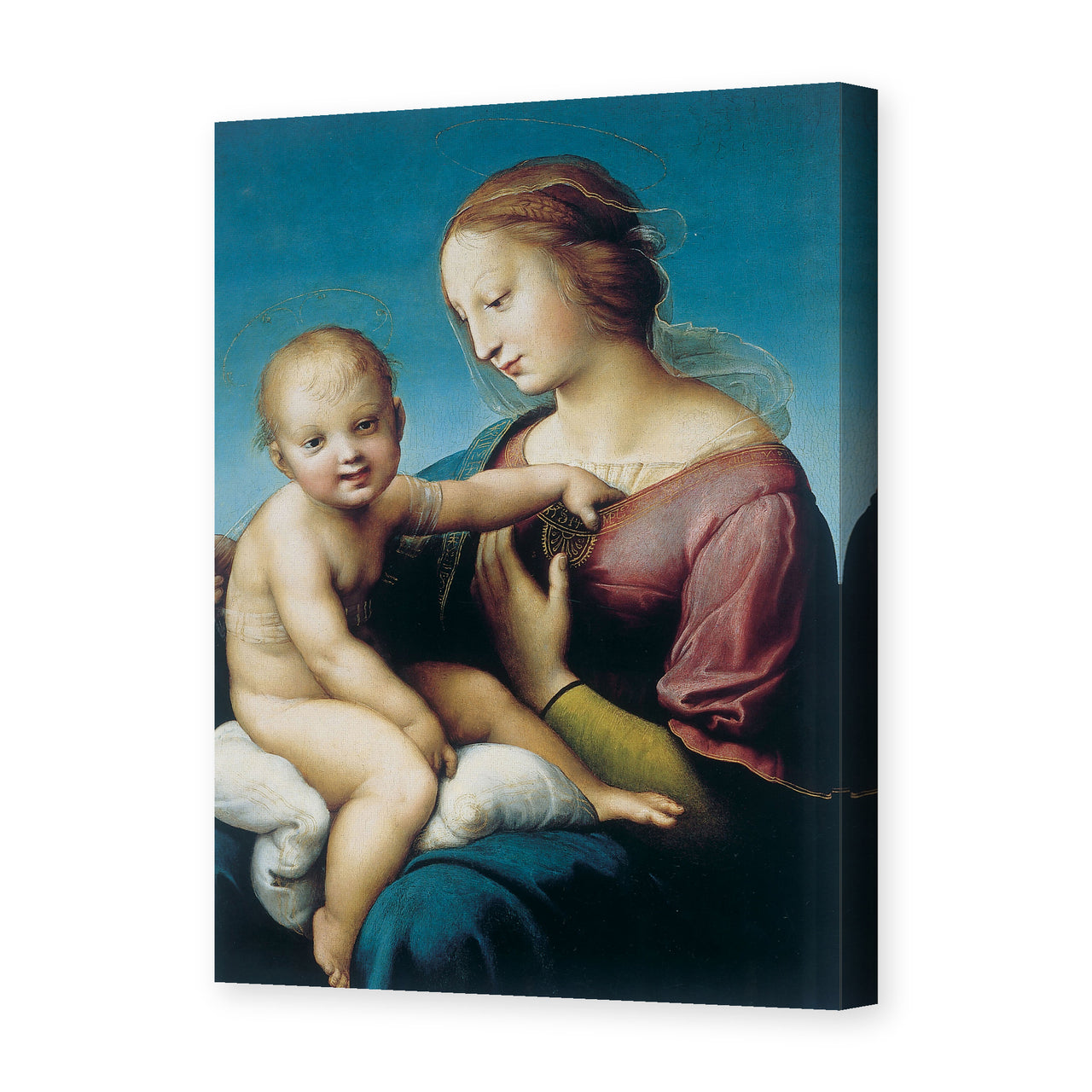Raphael's 'Niccolini-Cowper Madonna' painting reproduced as a gallery-wrapped canvas print