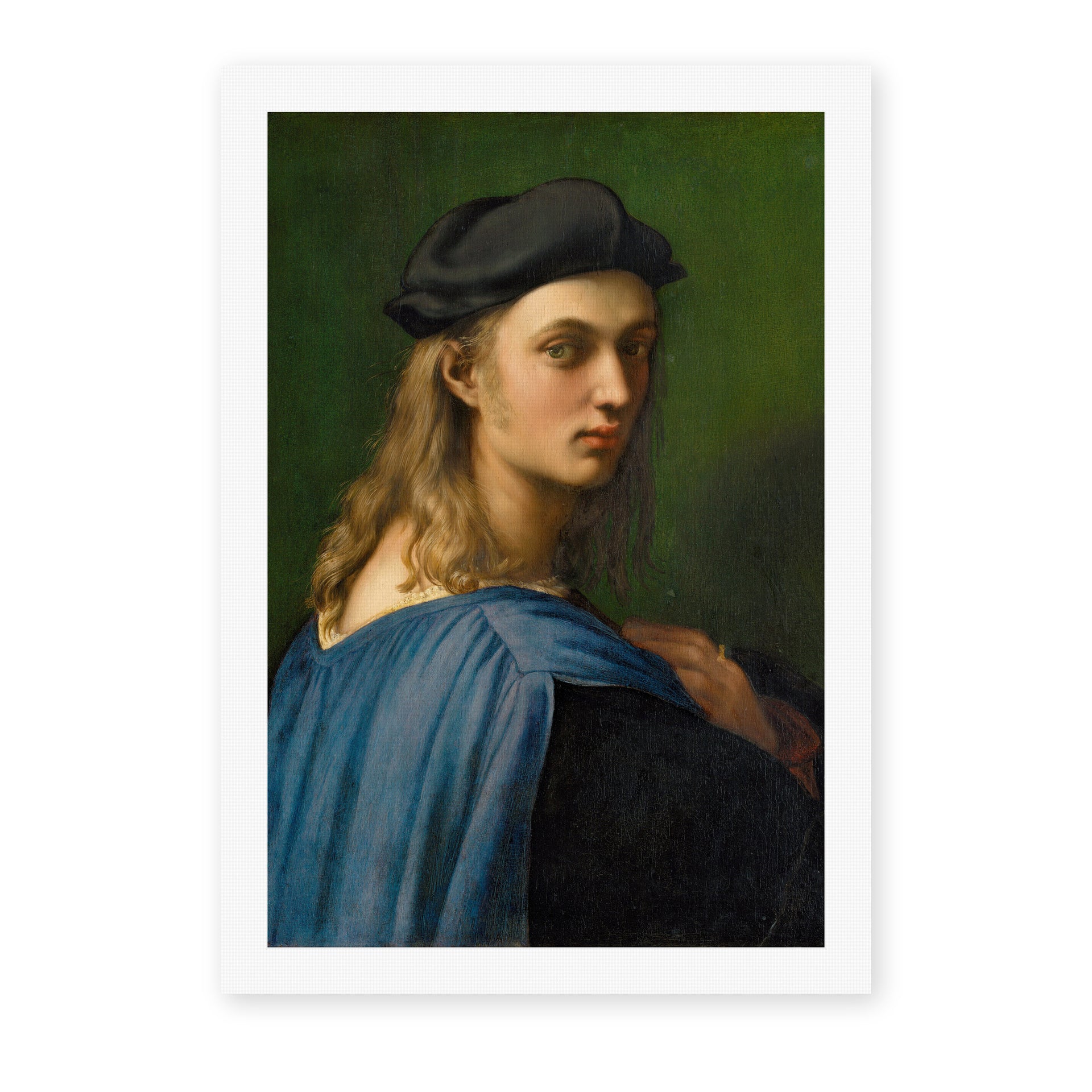 Raphael's 'Portrait of Bindo Altoviti' painting reproduced as a rolled canvas print