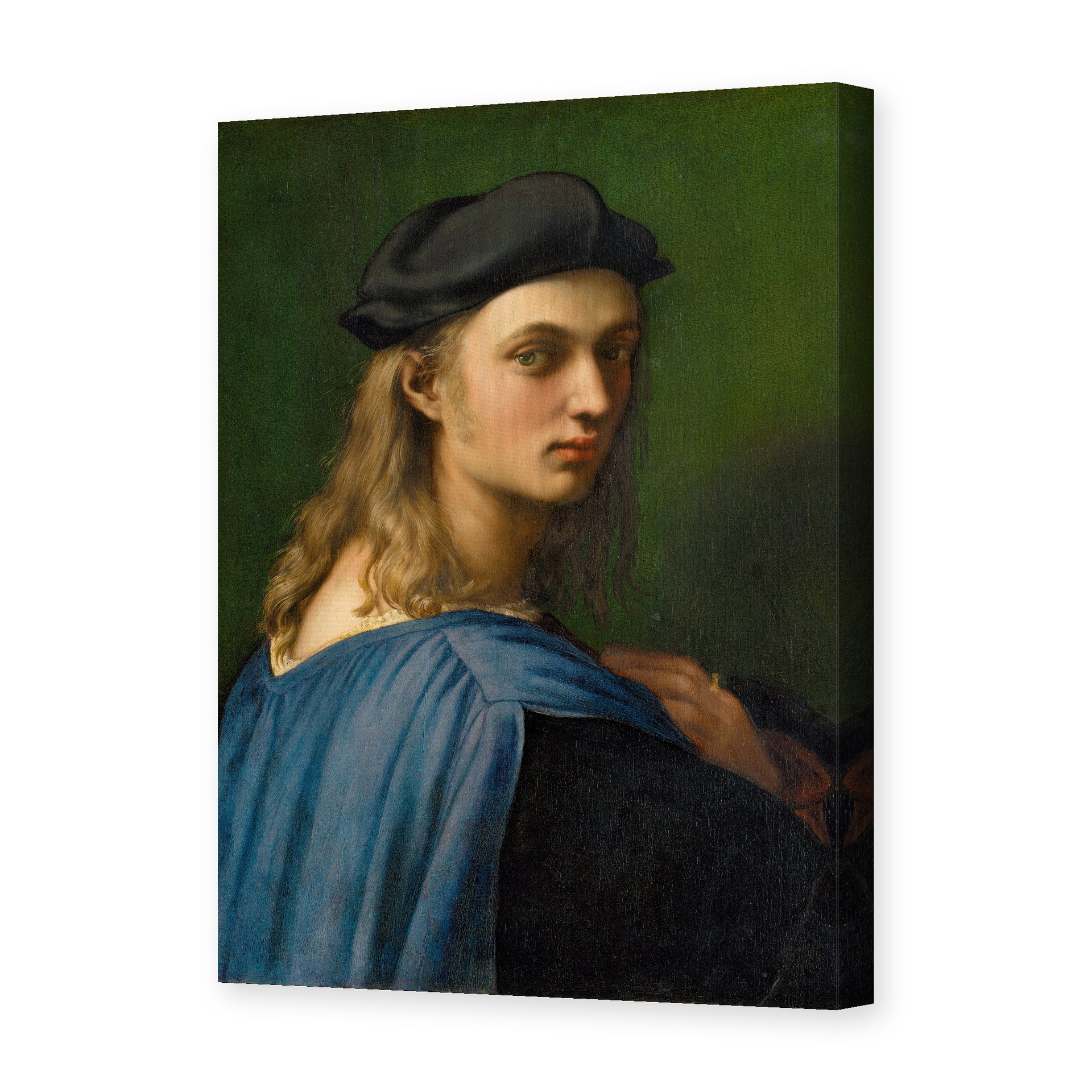 Raphael's 'Portrait of Bindo Altoviti' painting reproduced as a gallery-wrapped canvas print