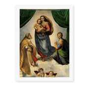 Raphael's 'Sistine Madonna' painting reproduced as a rolled canvas print