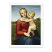 Raphael's 'Small Cowper Madonna' painting reproduced as a rolled canvas print
